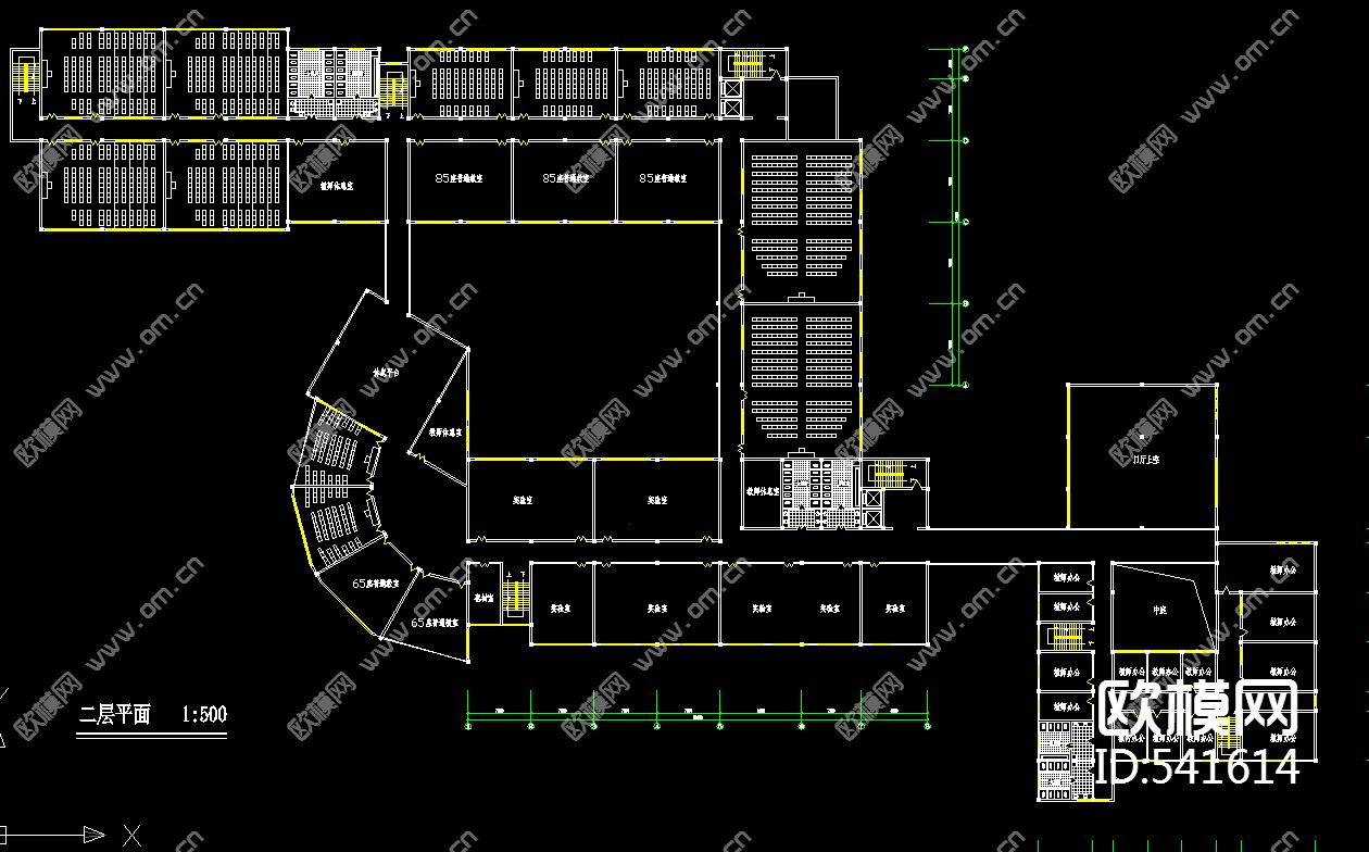 教学楼单体设计图下载（渲染图3）