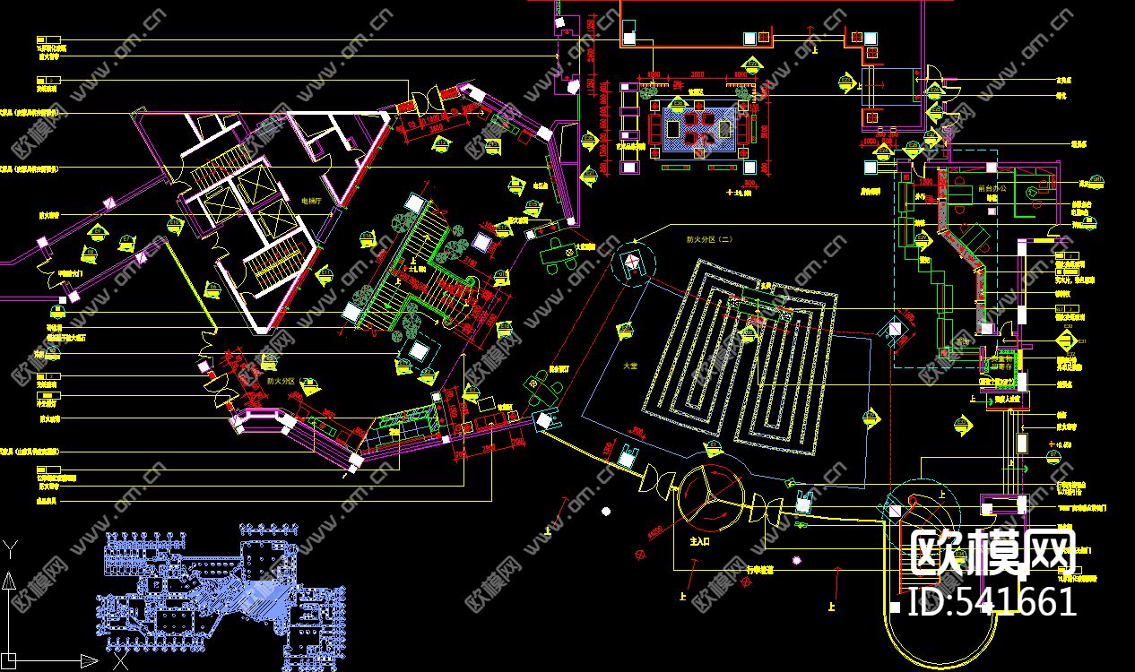 常州大酒店公共区域装饰施工图下载（渲染图2）