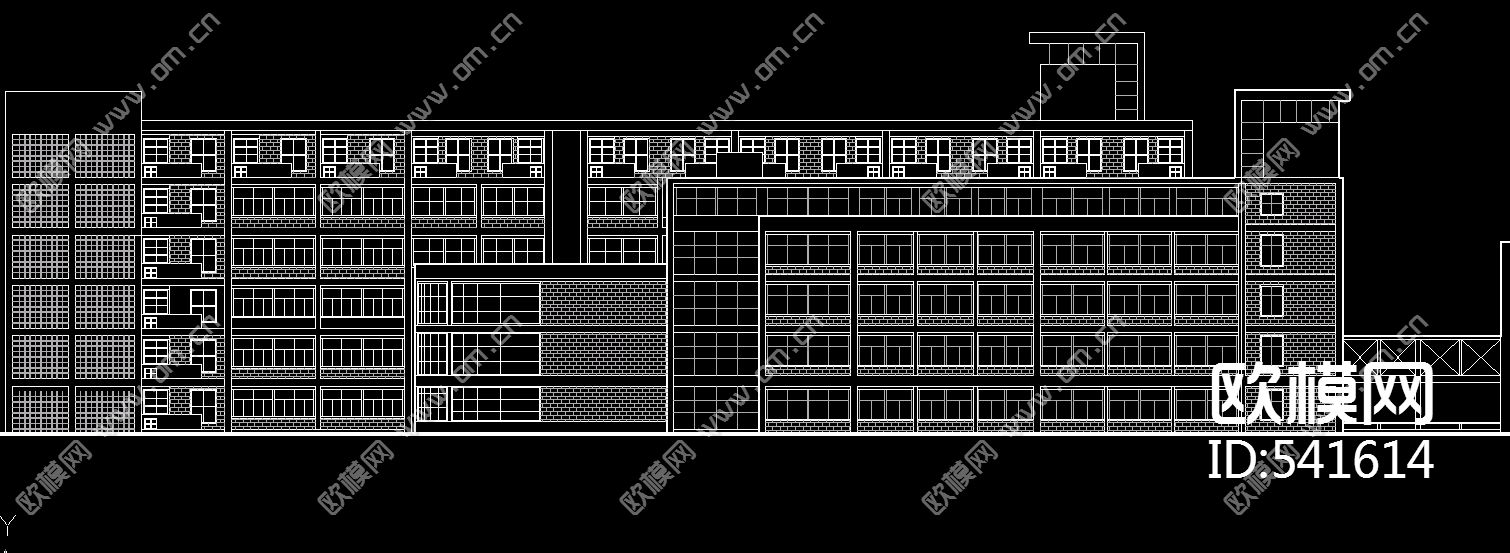 教学楼单体设计图下载（渲染图2）