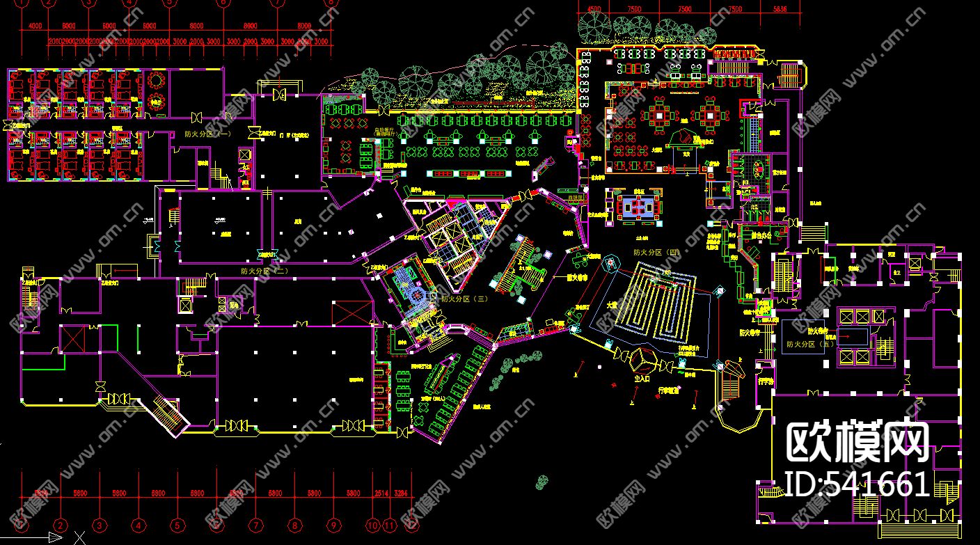 常州大酒店公共区域装饰施工图下载（渲染图4）