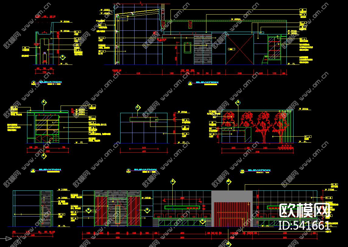 常州大酒店公共区域装饰施工图下载（渲染图1）