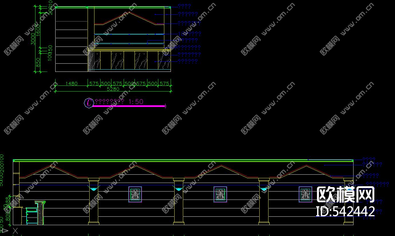酒店一楼大厅装饰施工图下载（渲染图1）