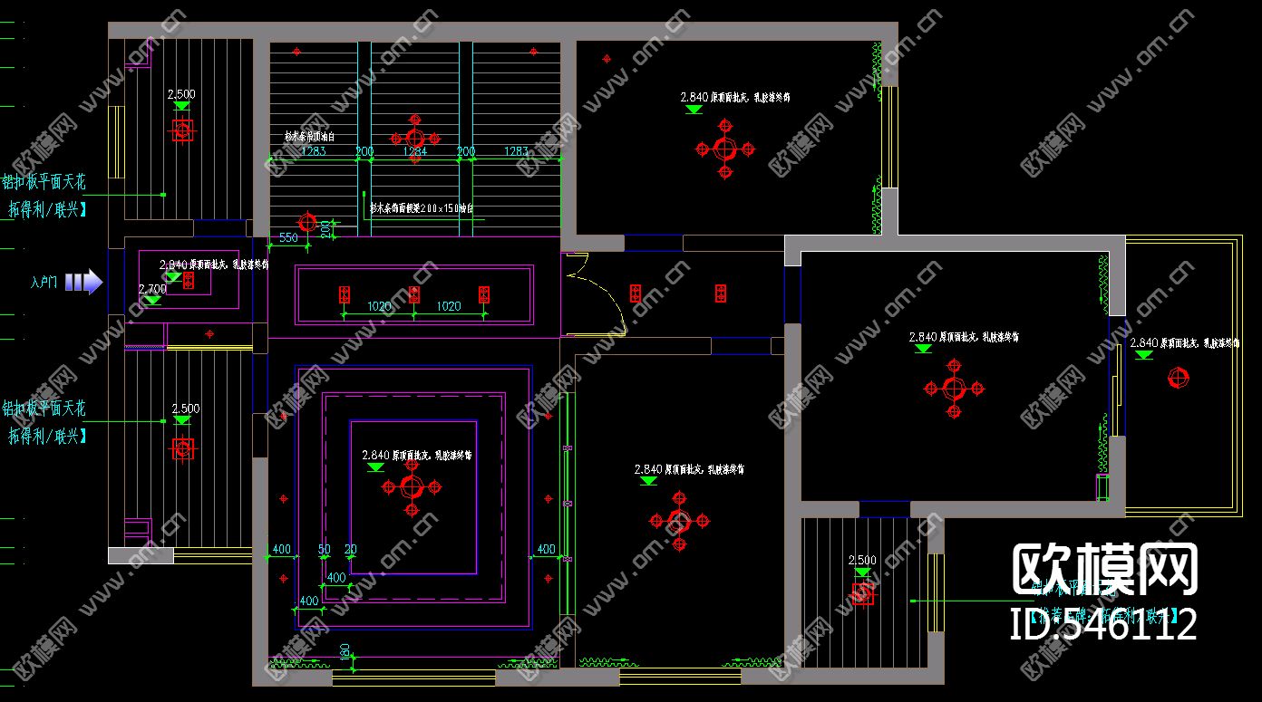 家装施工图下载（渲染图4）