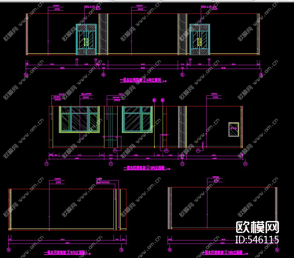 大学五层图书馆装修整套施工图下载（渲染图1）