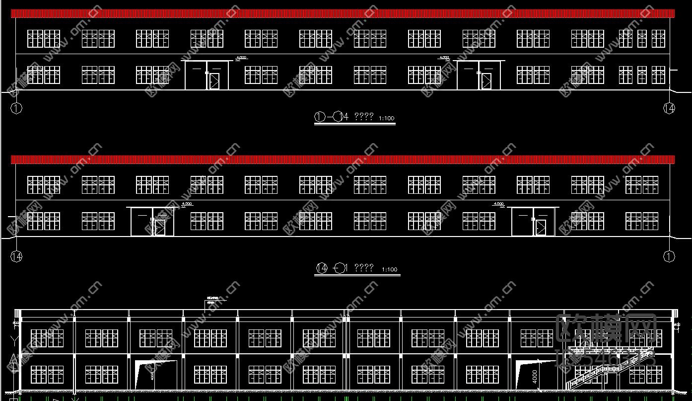 车间建筑施工图下载（渲染图3）