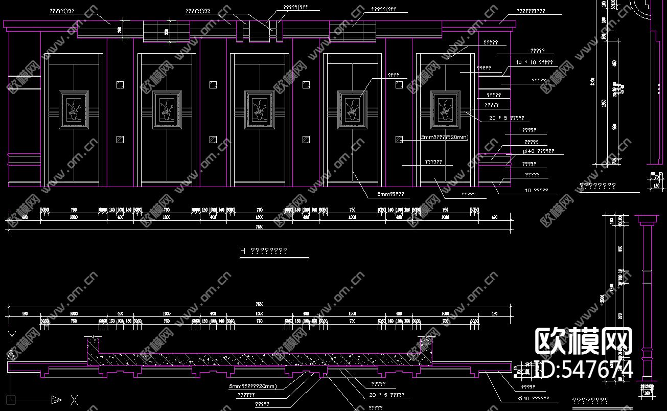 茶艺馆装饰施工图下载（渲染图1）