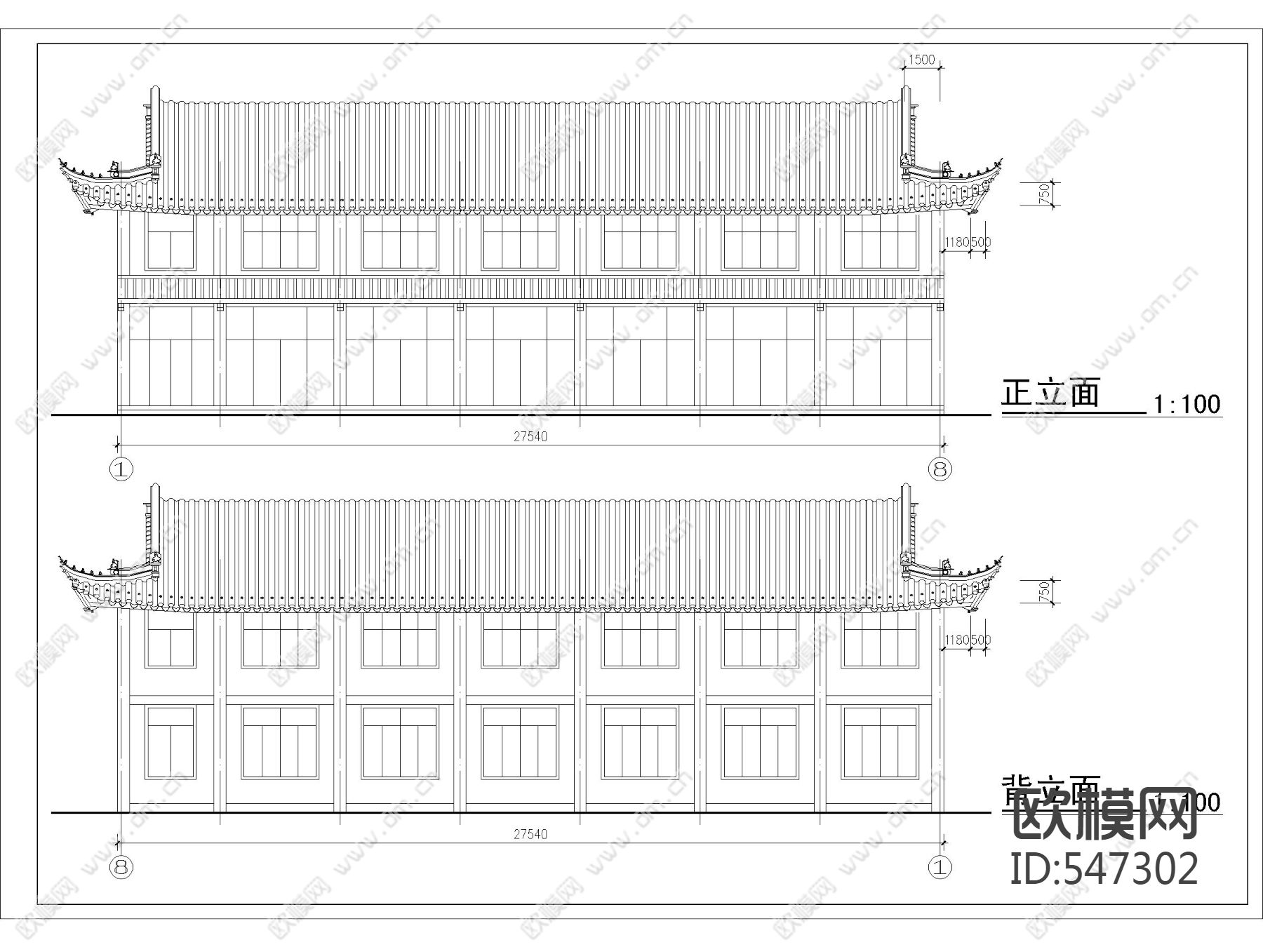 古建施工图下载（渲染图2）