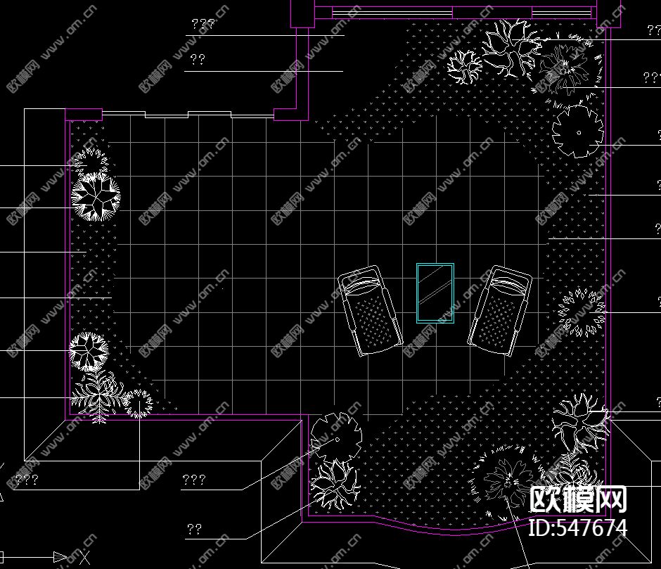 茶艺馆装饰施工图下载（渲染图3）