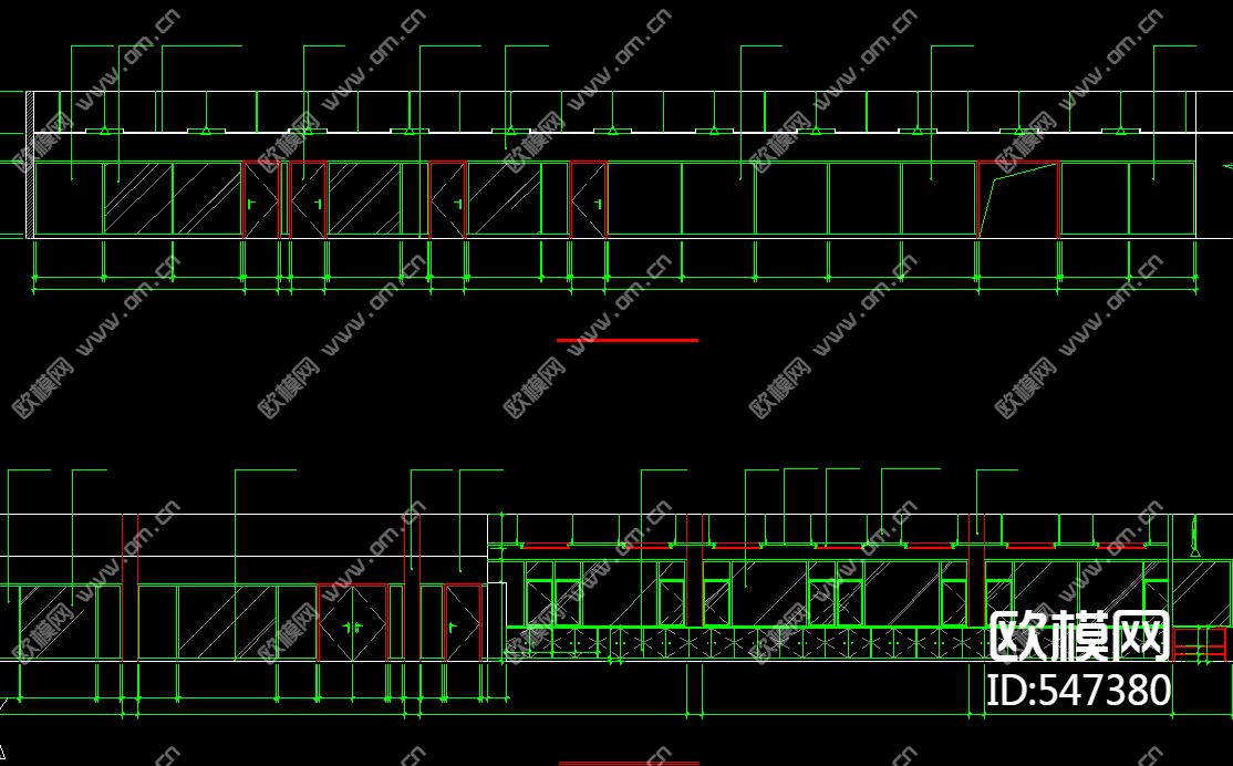 两层办公楼装修施工图下载（渲染图4）