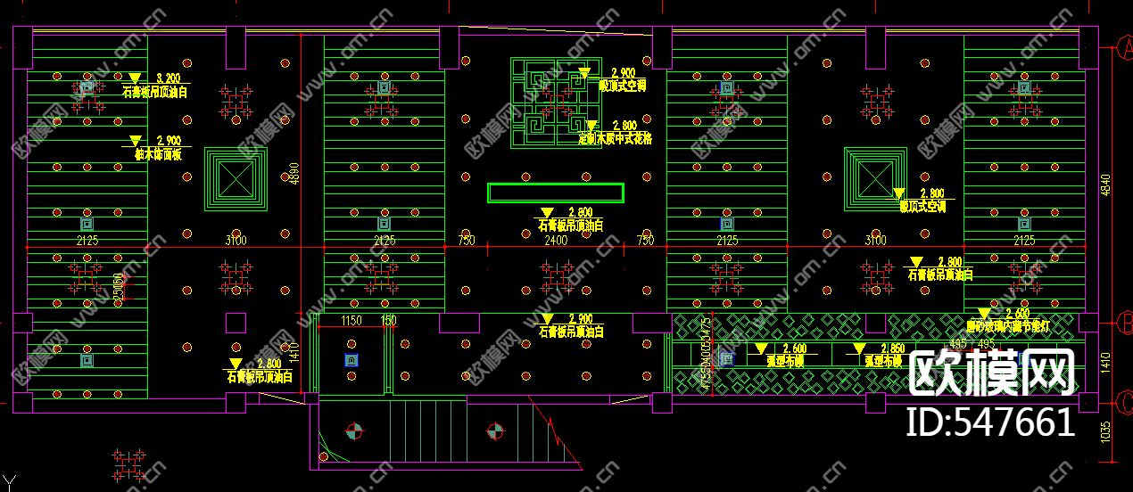 川菜馆装修施工图下载（渲染图3）