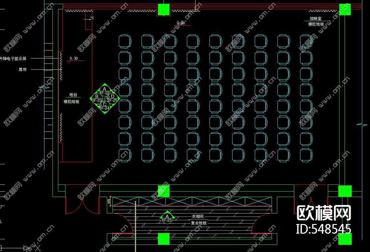 放映室装饰施工图