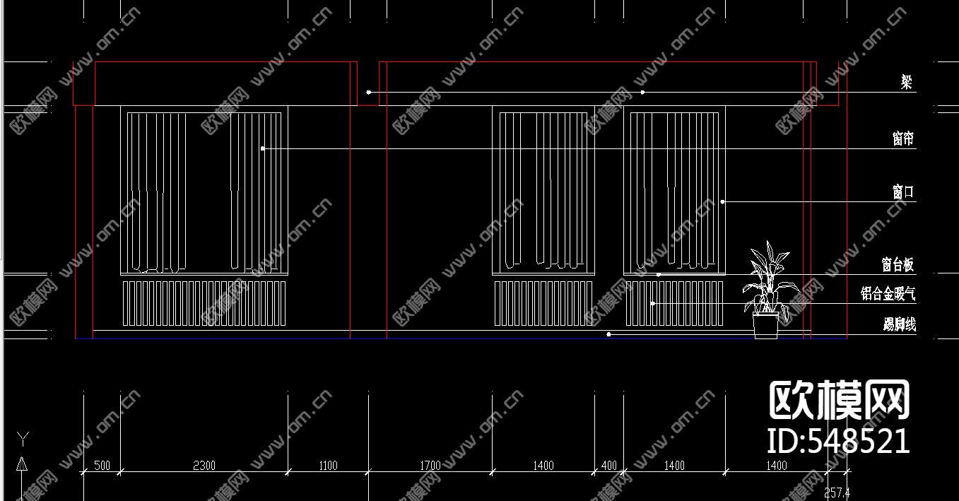 电信营业厅装饰施工图下载（渲染图1）