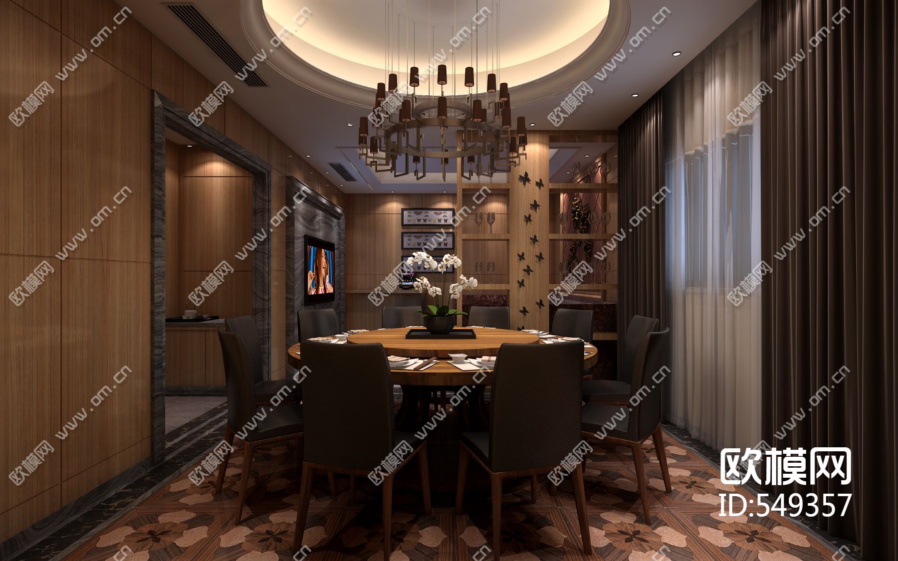 酒店全套CAD施工图下载（渲染图5）