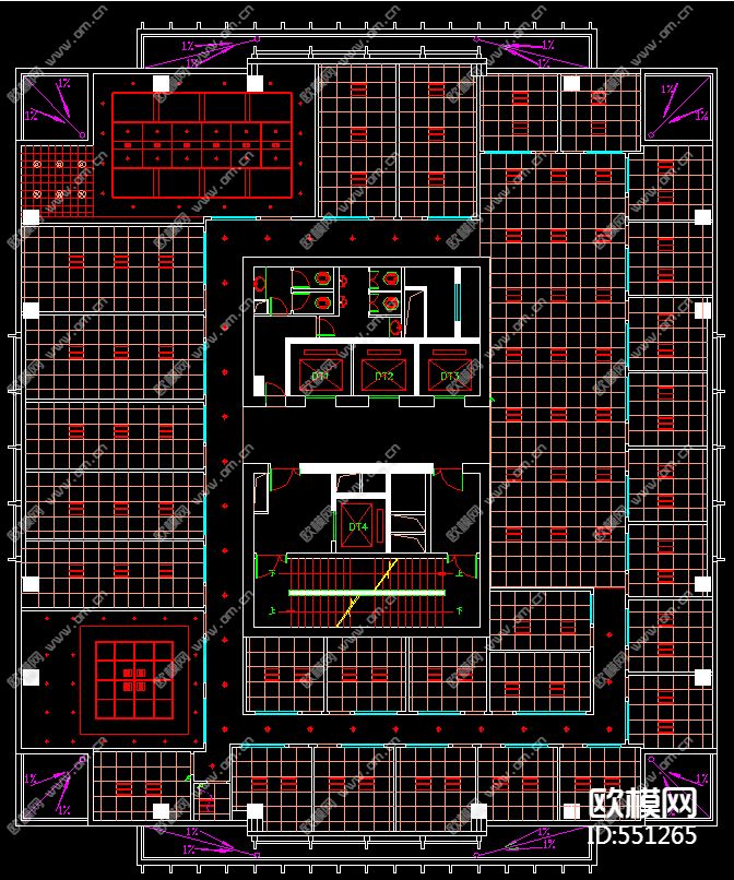 律师事务所装修施工图下载（渲染图3）