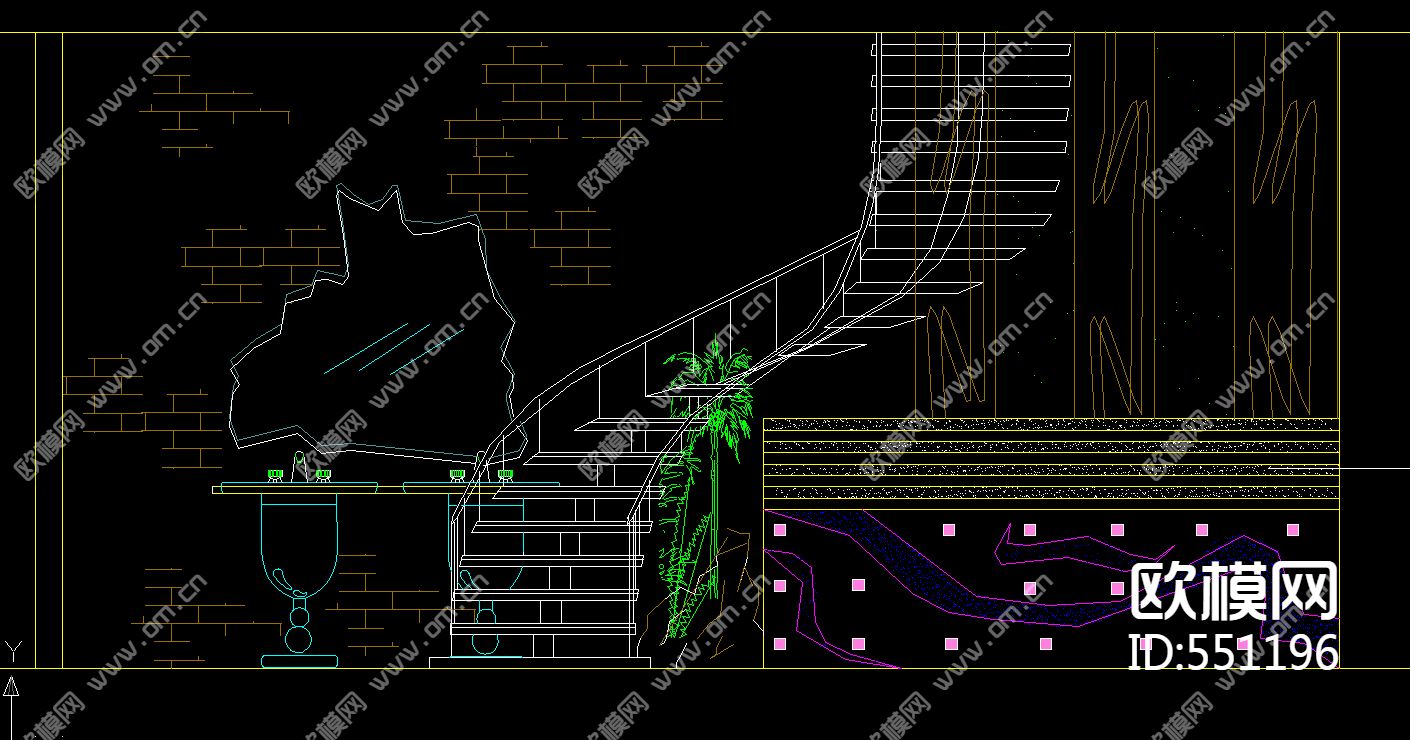 酒吧设计装修施工图下载（渲染图1）
