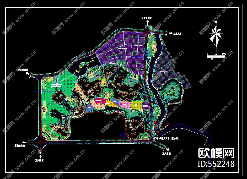 规划景观图CAD下载