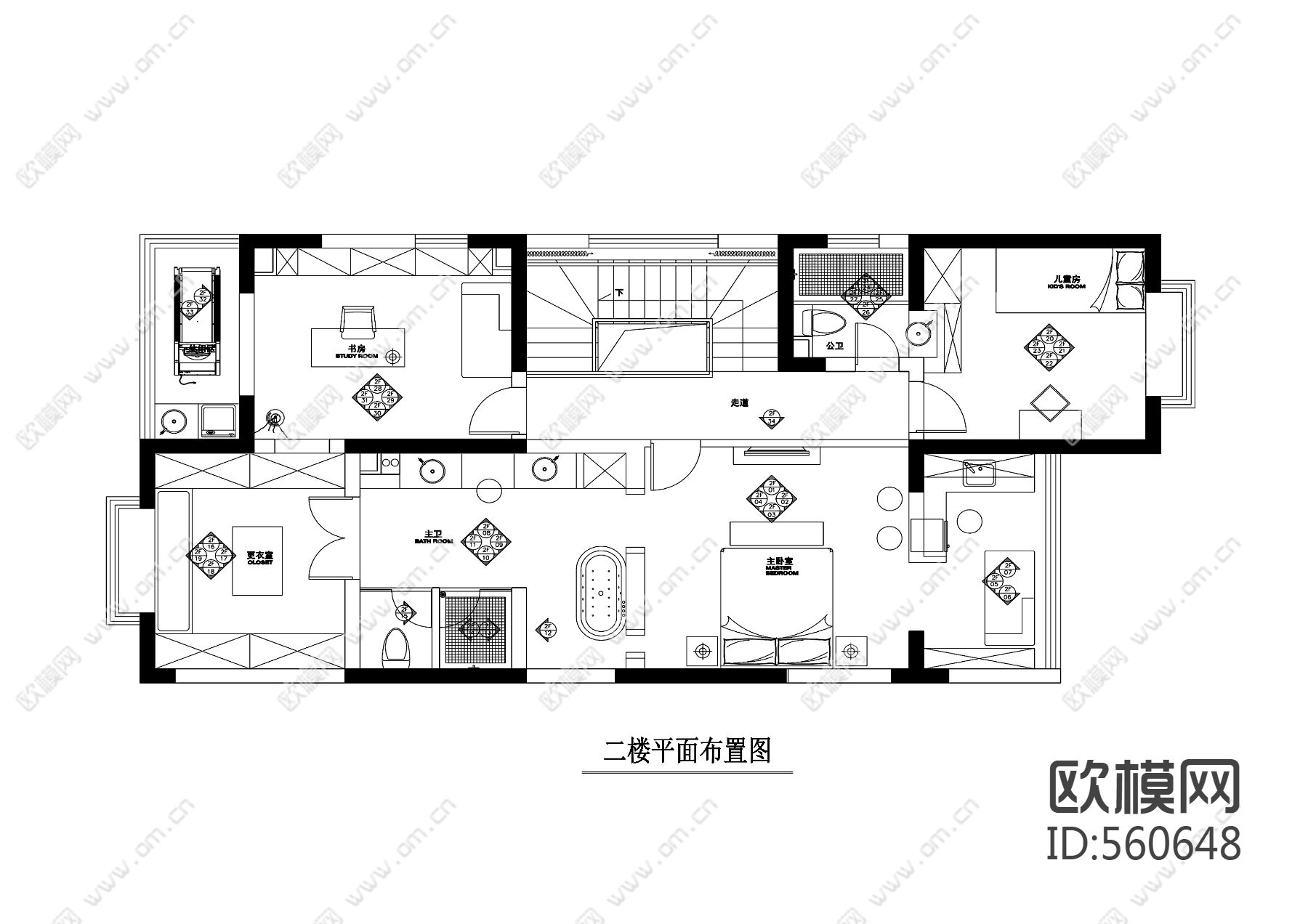 山西跃层公寓下载（渲染图2）