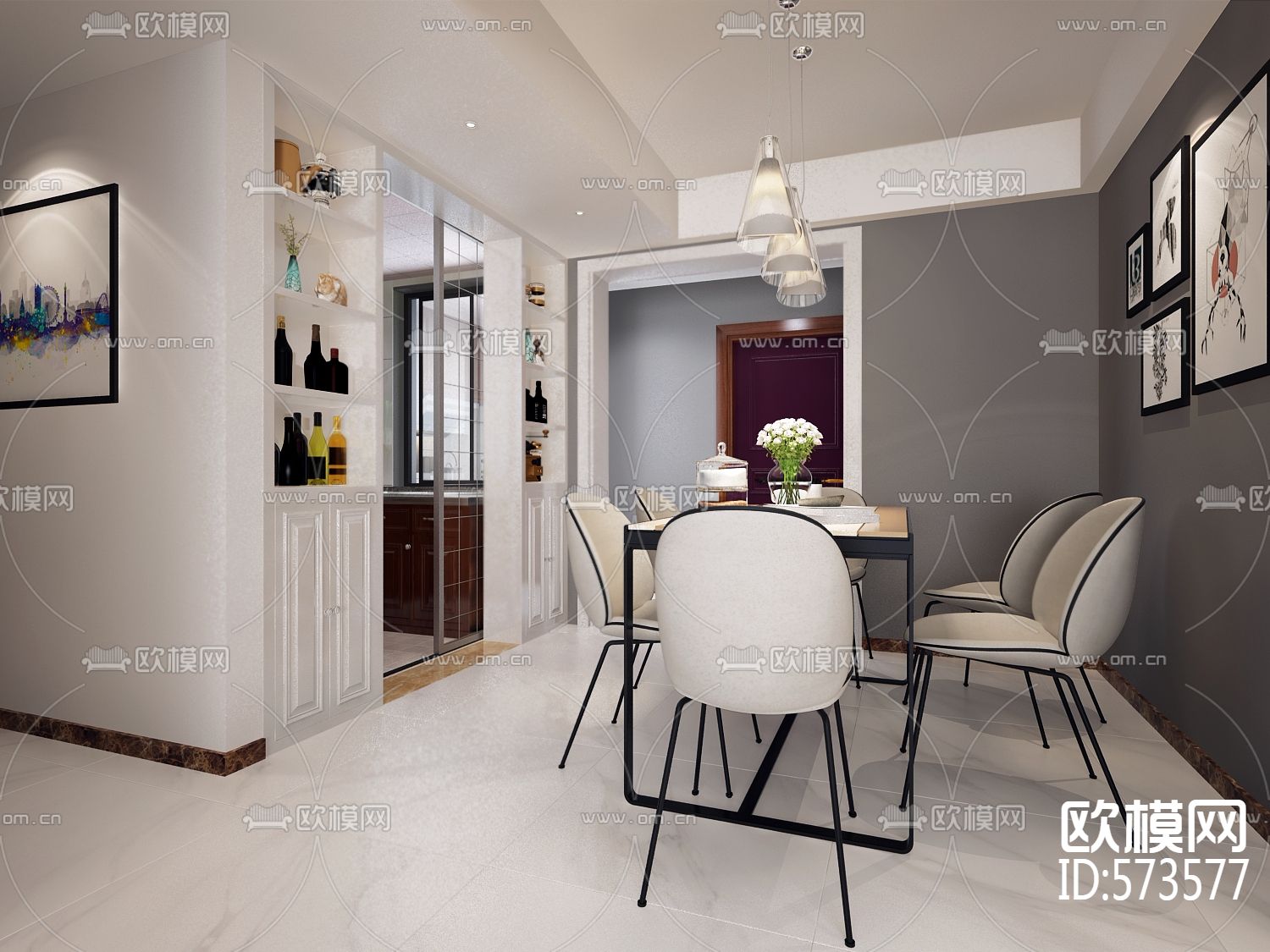 大城小院7栋2单元施工图效果图下载（渲染图8）