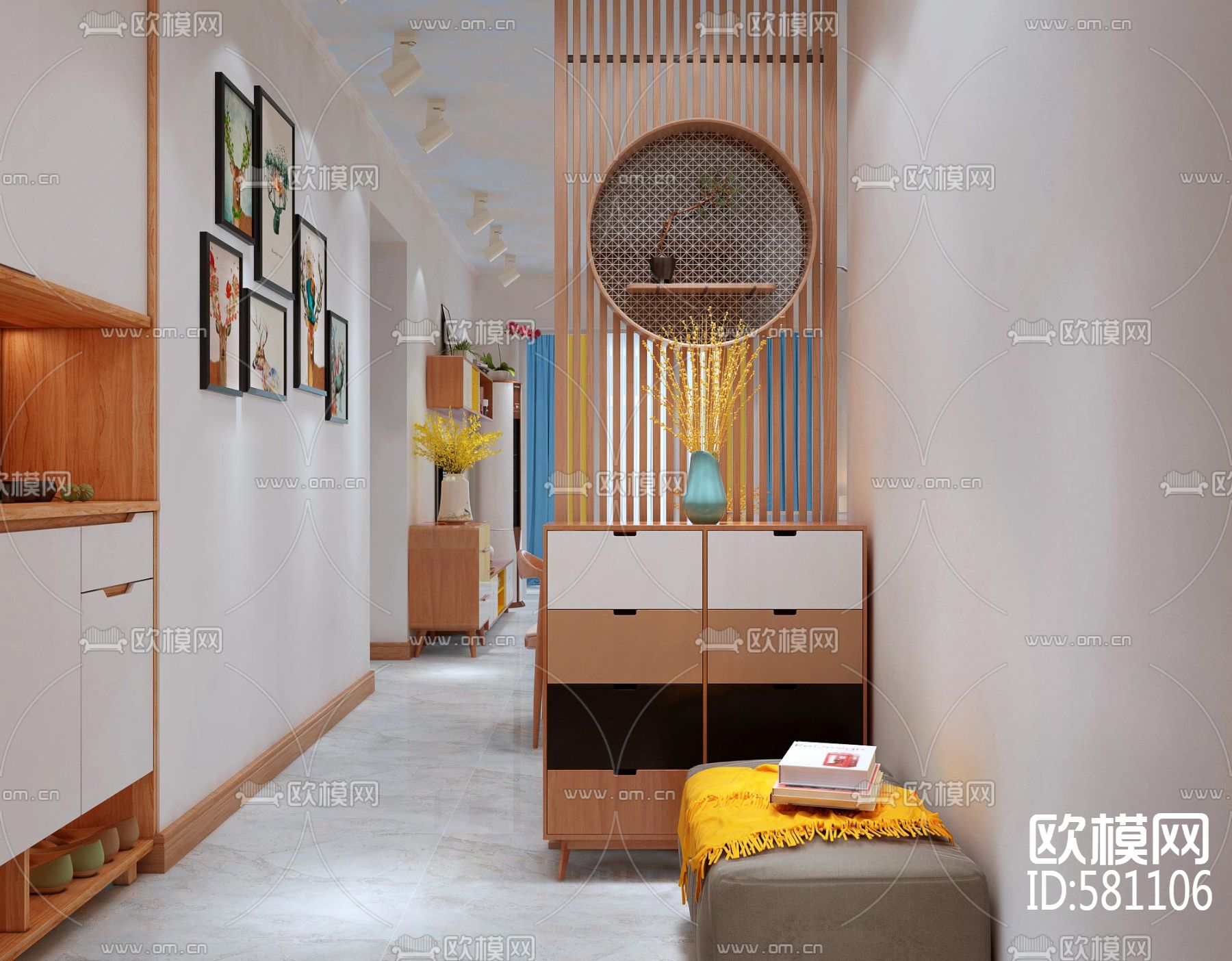 金螳螂盛天悦景台17栋施工图+效果图下载（渲染图11）