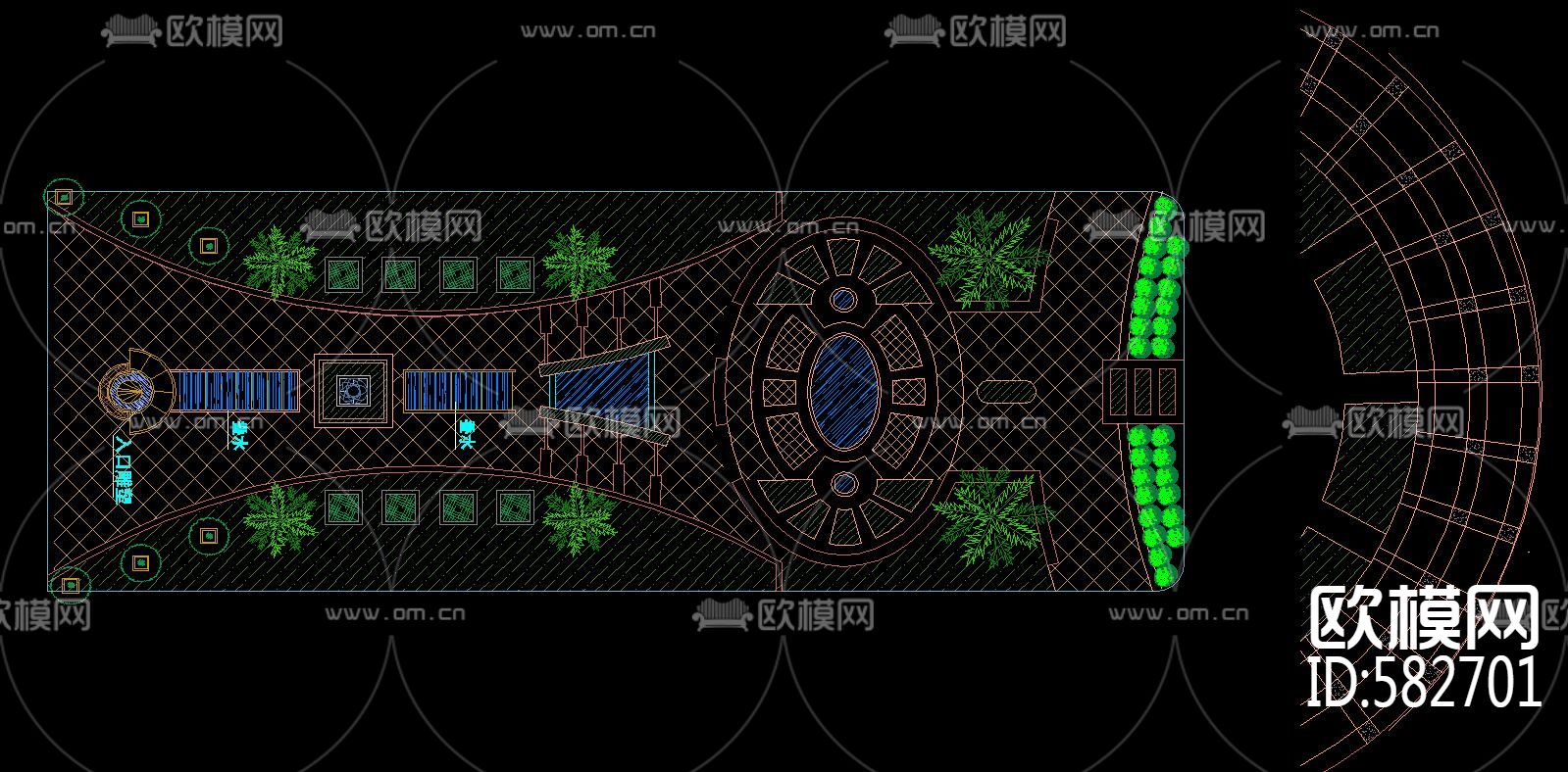 园林景观设计CAD图库下载（渲染图6）