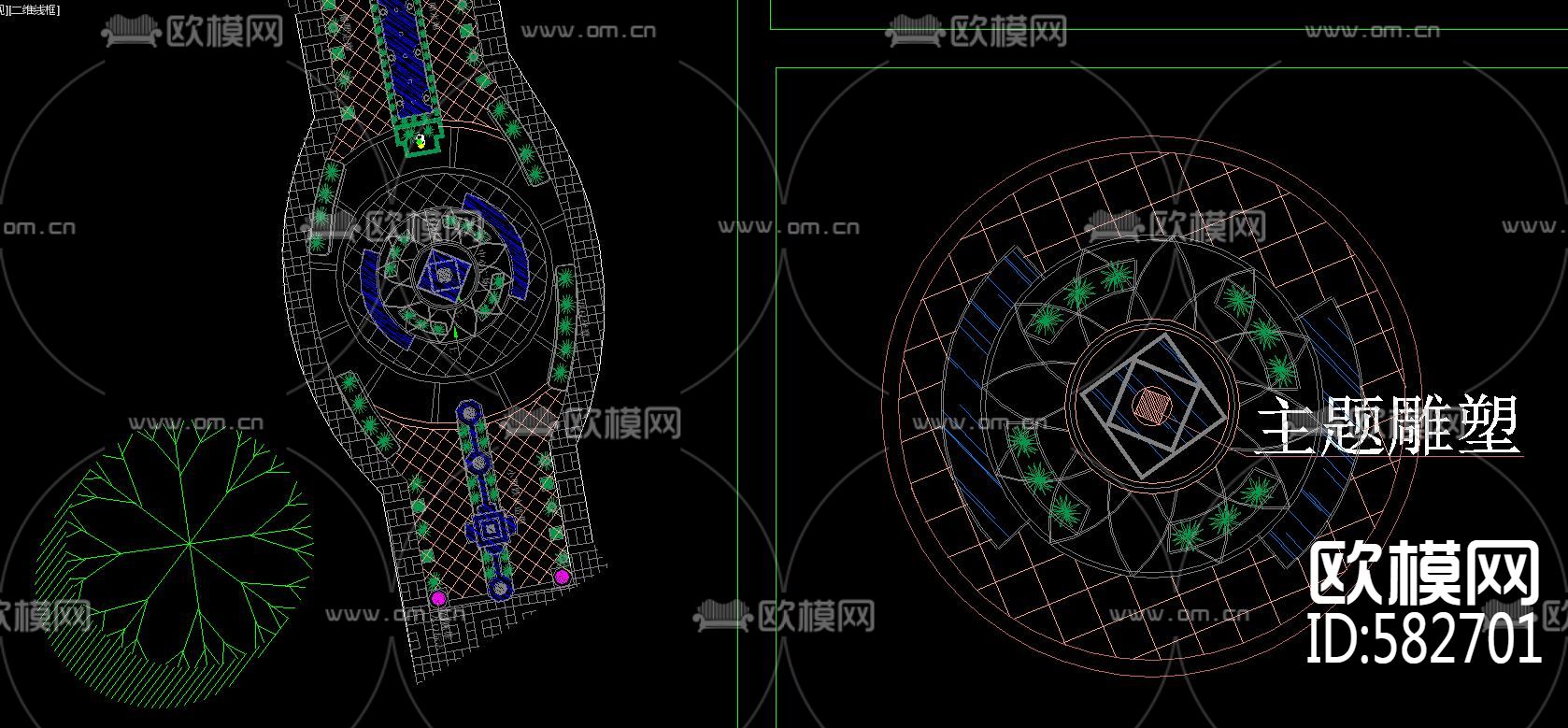 园林景观设计CAD图库下载（渲染图4）