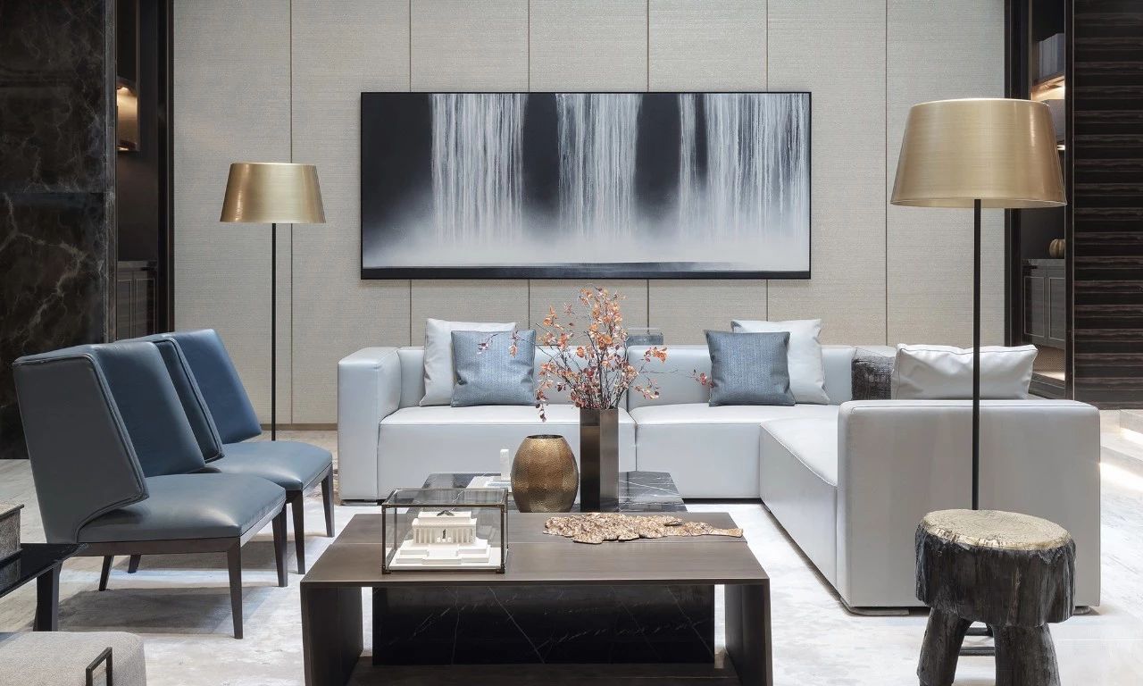 梁志天设计 新中式沙发组合