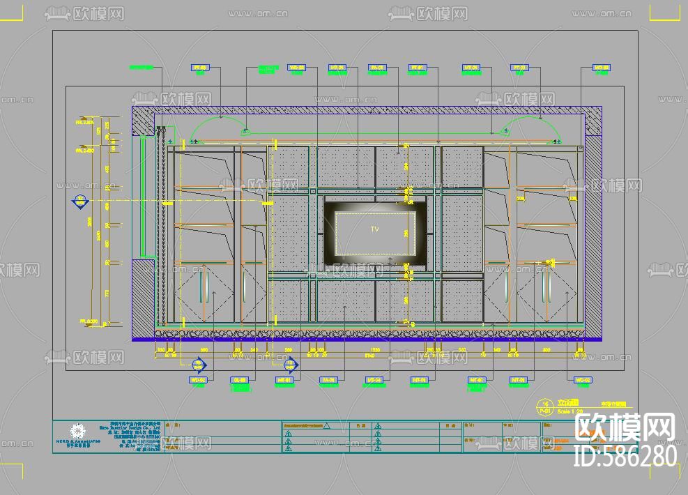 简约风格样板房下载（渲染图3）