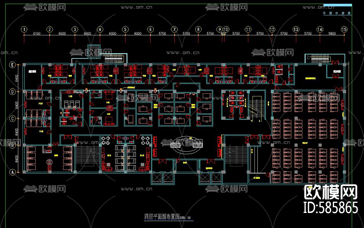 体闲酒店装修设计施工图下载（渲染图1）