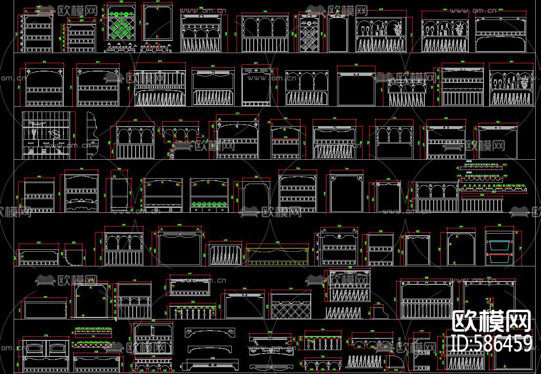 厨房CAD图库大全下载（渲染图5）