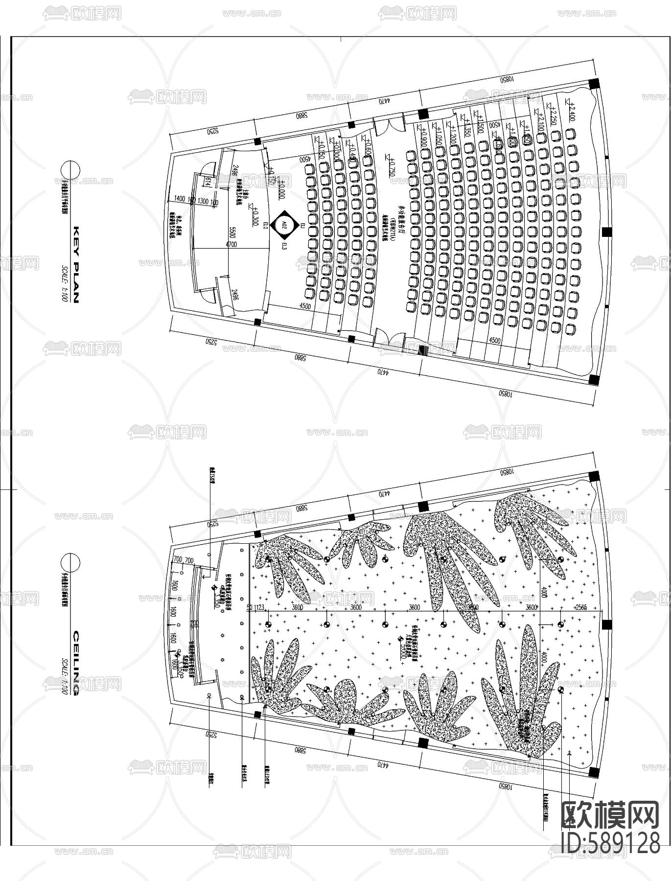 会所工装cad施工图下载（渲染图11）