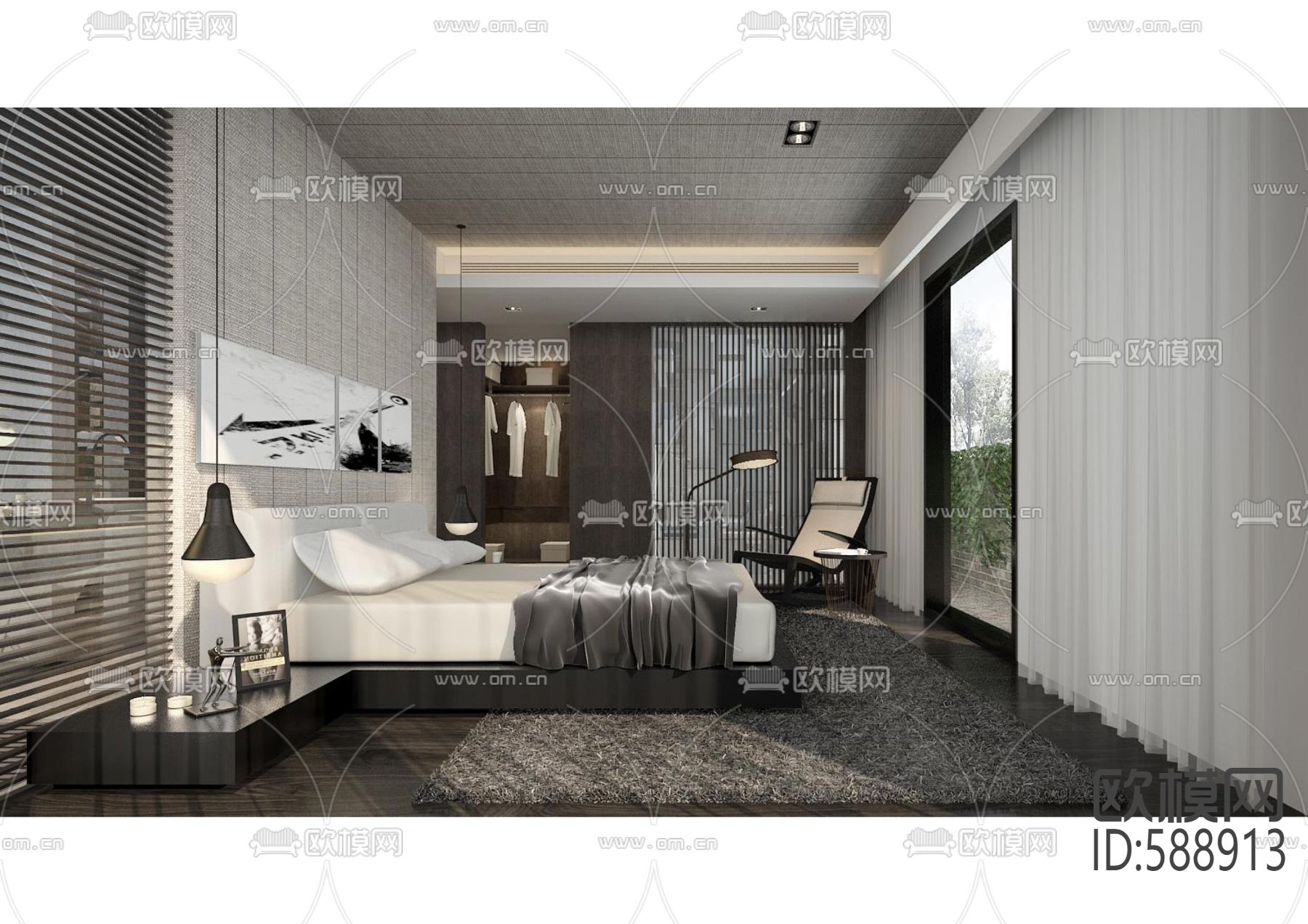 中赫万柳书院全套cad施工图下载（渲染图5）