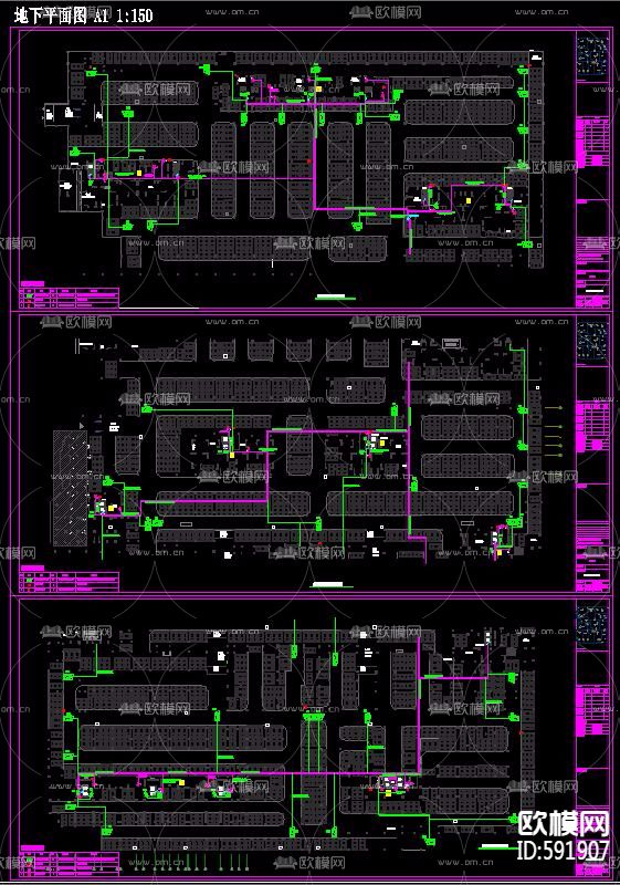 大型综合小区弱电智能化工程CAD深化施工全套下载（渲染图4）