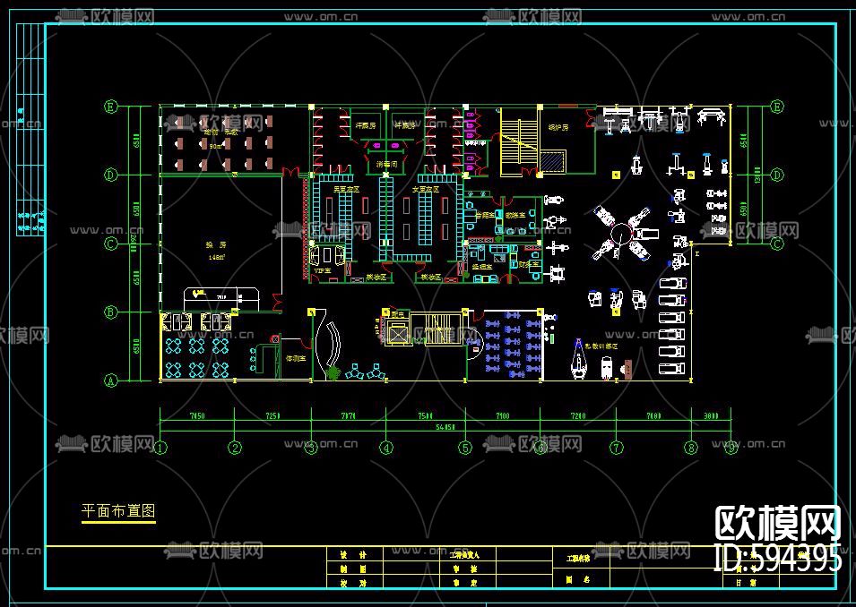 健身房全套cad施工圖
