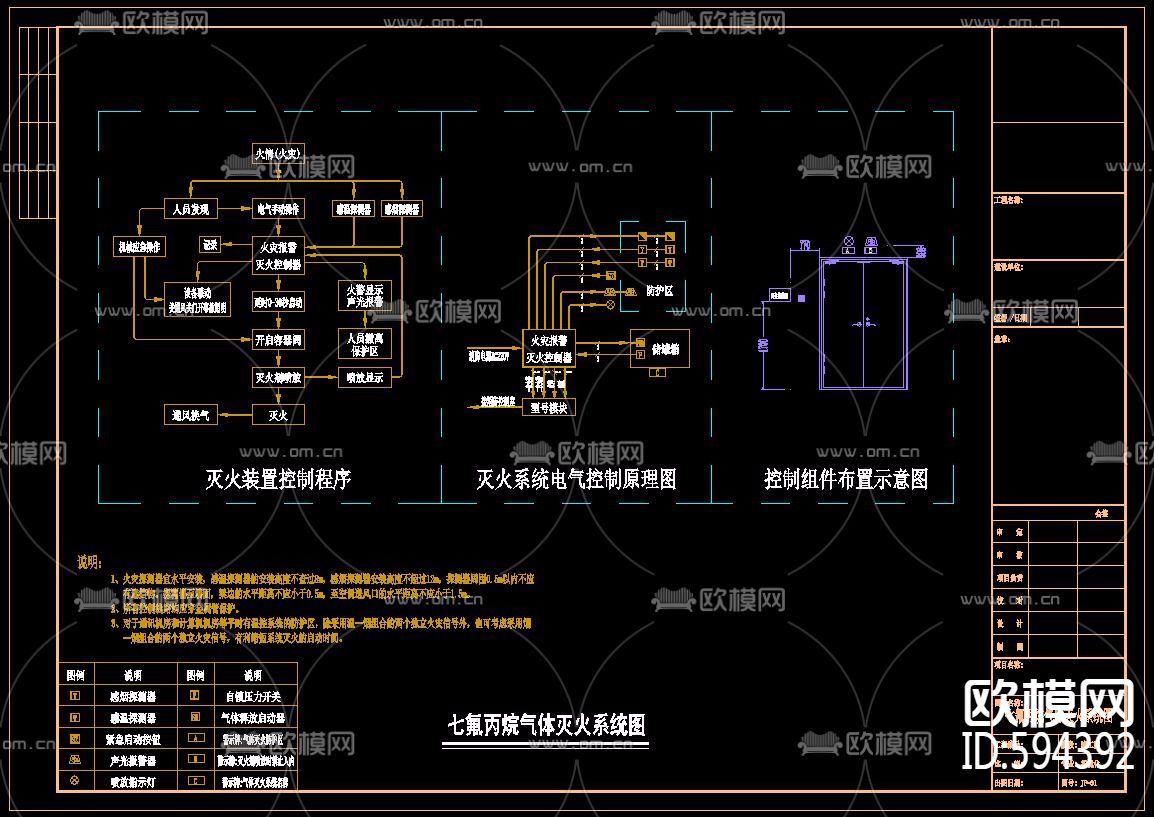 信息中心(数据中心)机房CAD全套施工图下载（渲染图2）