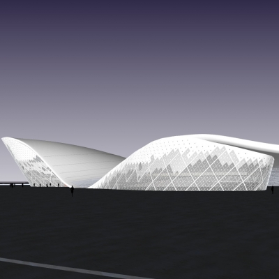  现代博物馆su模型 