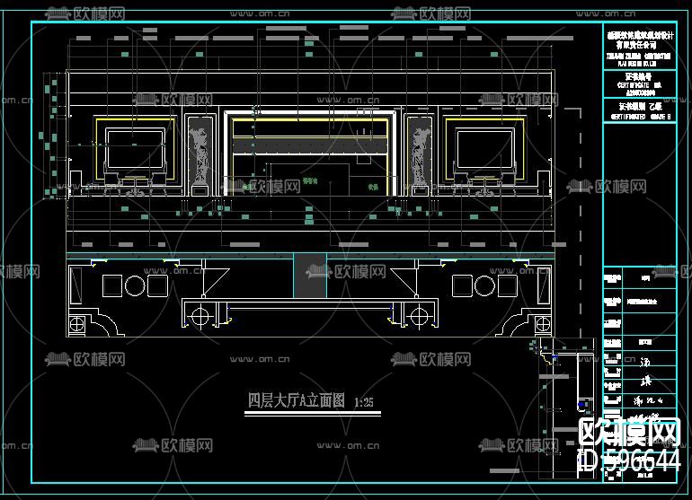 鸿瑞豪庭KTV 全套施工图电气排水图&效果图下载（渲染图3）