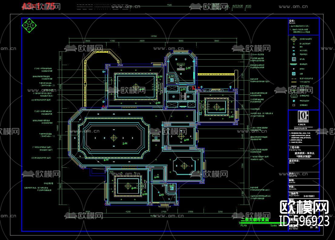 法式简约风格别墅CAD施工图&实景图下载（渲染图4）