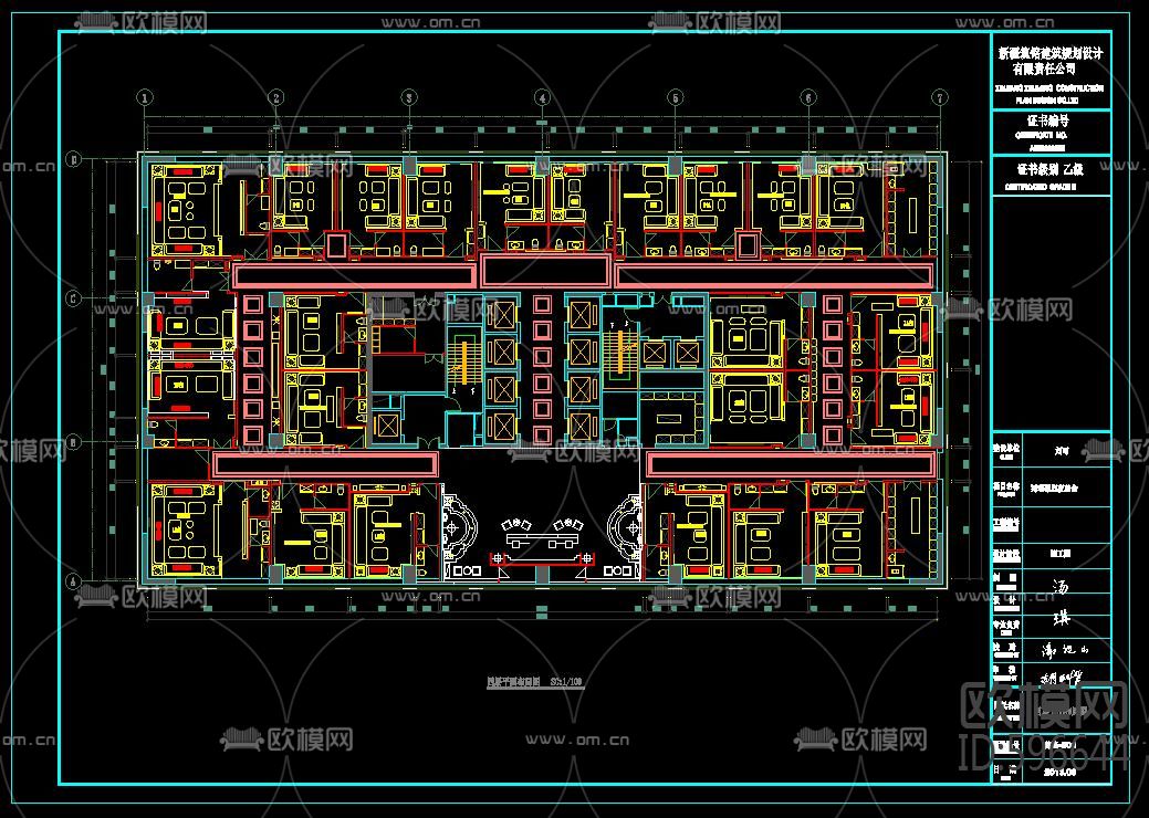 鸿瑞豪庭KTV 全套施工图电气排水图&效果图下载（渲染图2）