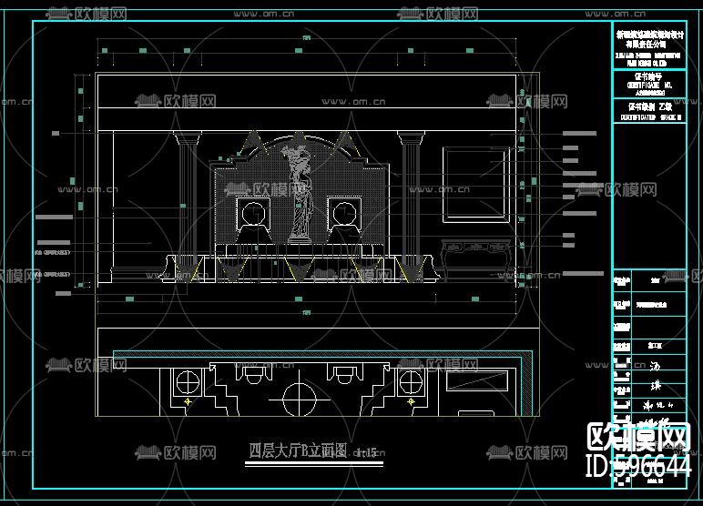 鸿瑞豪庭KTV 全套施工图电气排水图&效果图下载（渲染图1）