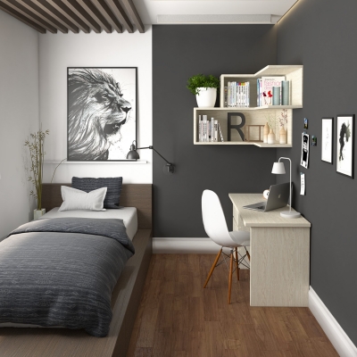  现代儿童房su模型 