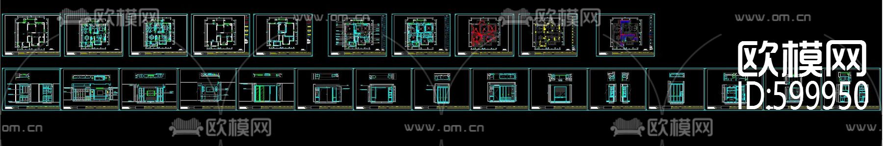 简美-复地东湖国际CAD施工图+实景图下载（渲染图6）