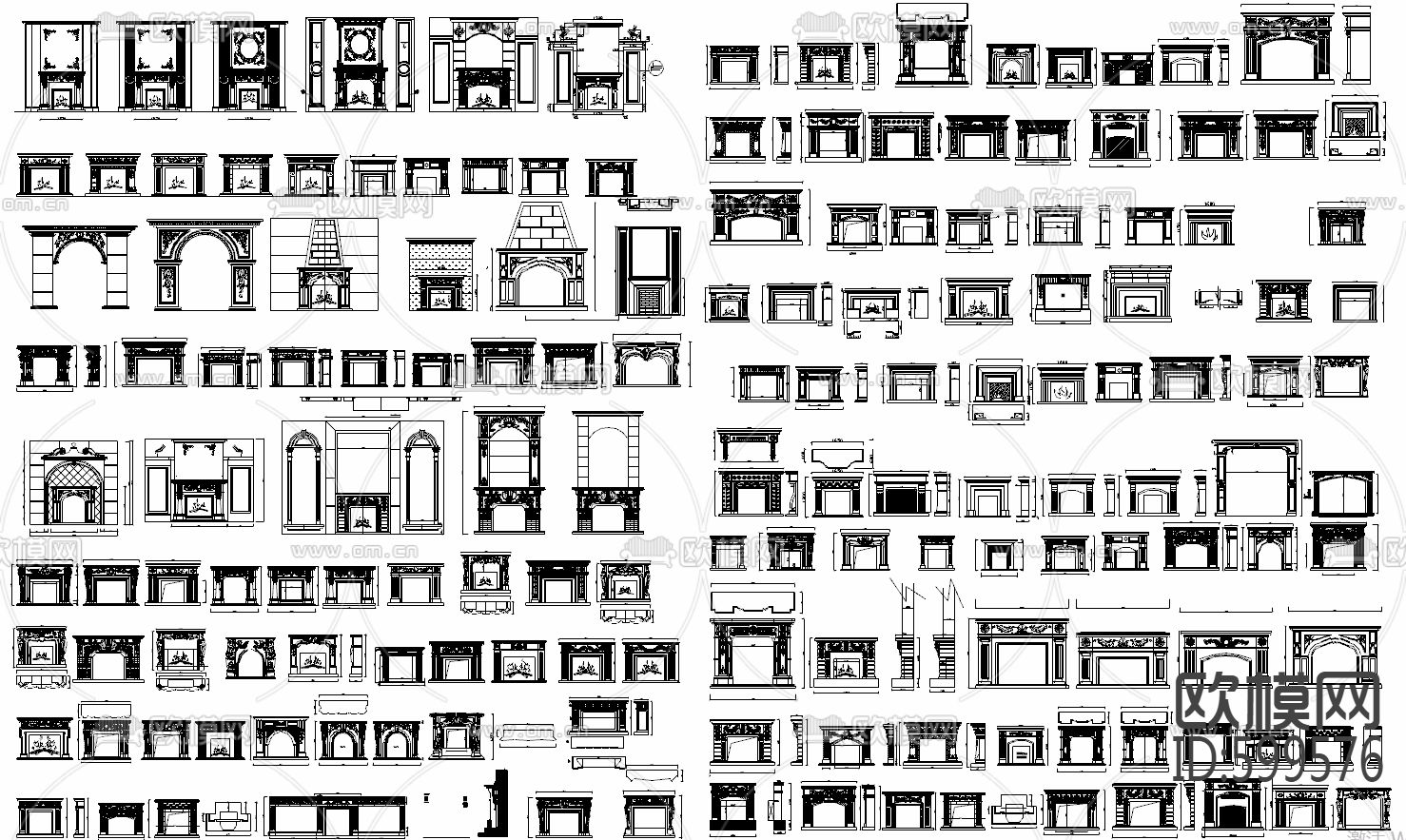 欧式壁炉合集下载（渲染图2）