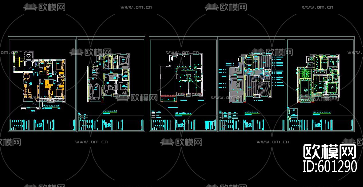 新古典-美的样板房施工图+实景图