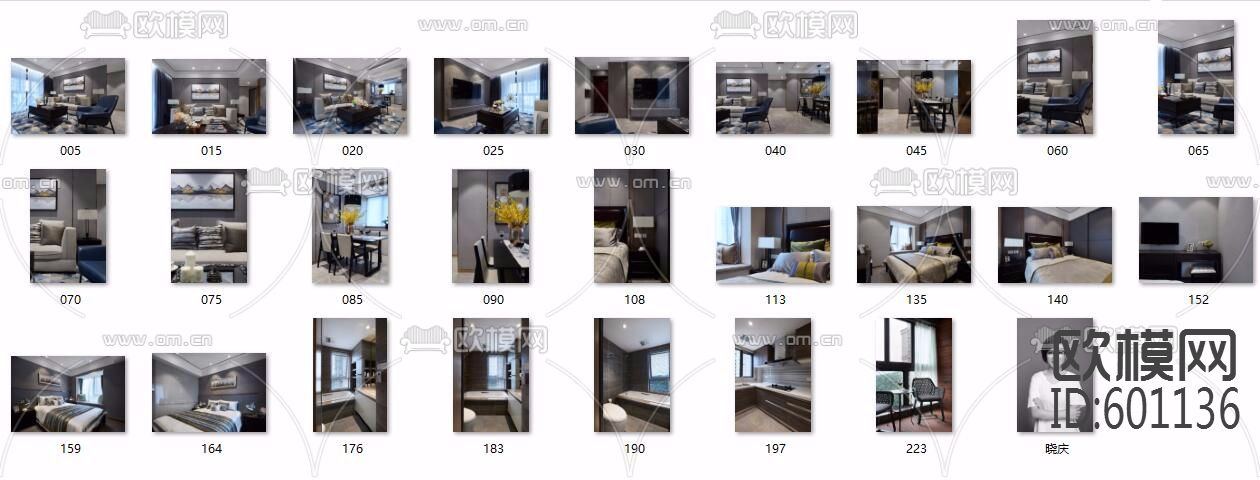 新中式-杭州 白马山庄全套施工图+实景图下载（渲染图2）