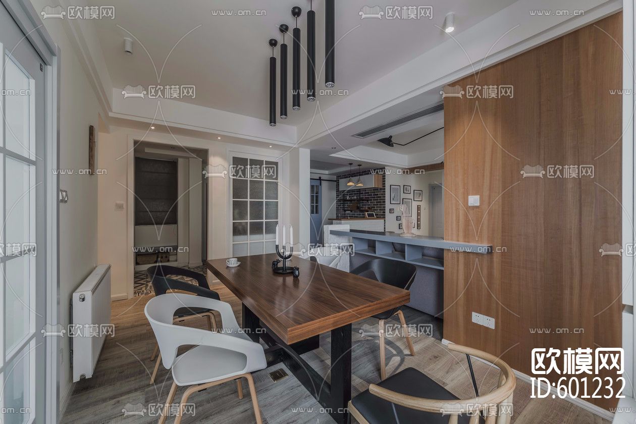 北欧-国际百纳全套施工图+实景图下载（渲染图4）