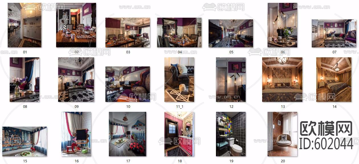 新古典-绿地金融城小户型98平方施工图全套+实景照下载（渲染图1）