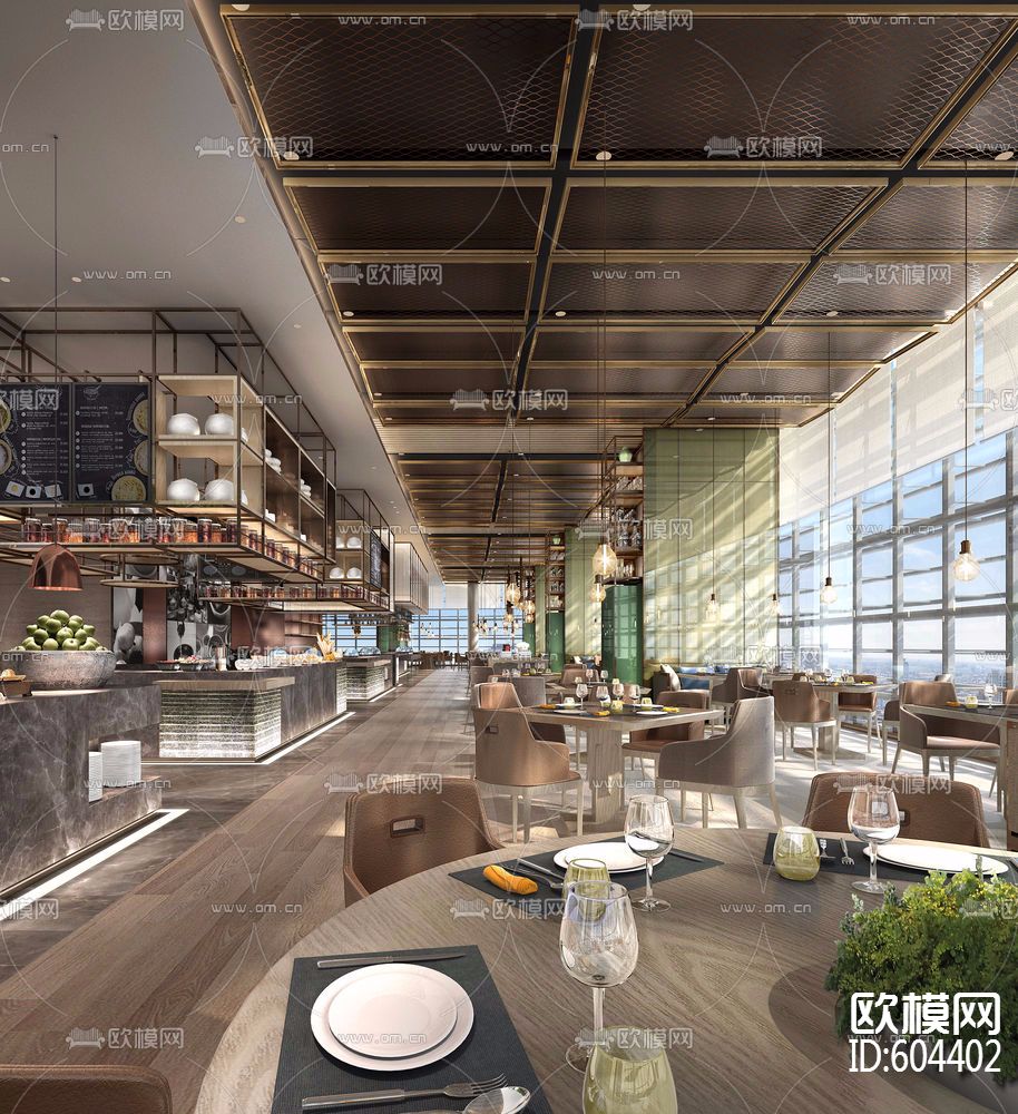 CCB-中洲万豪酒店 酒廊 总统套房 公共区 施工图+实景图下载（渲染图4）