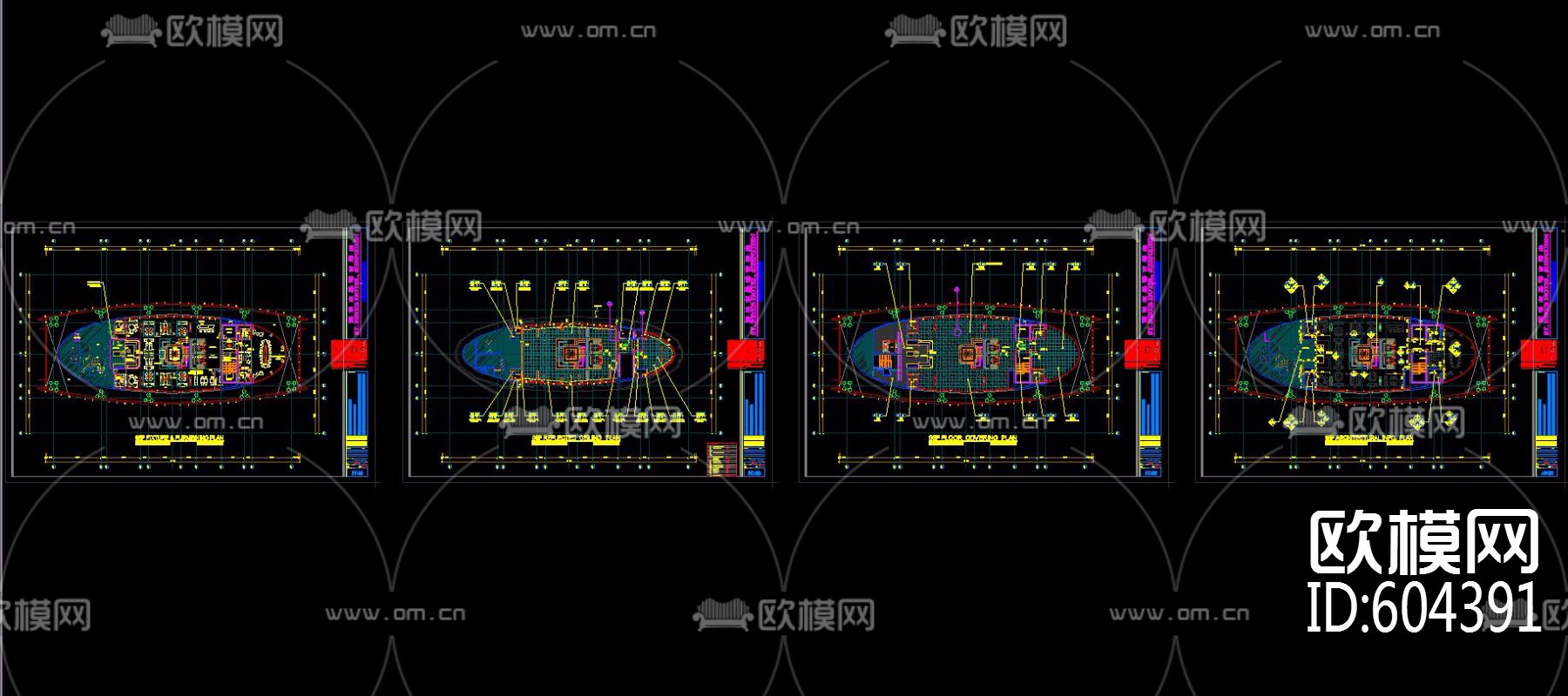 CCB-深圳瑞吉酒店  餐厅 大堂 宴会 样板间 施工图+实景图下载（渲染图2）