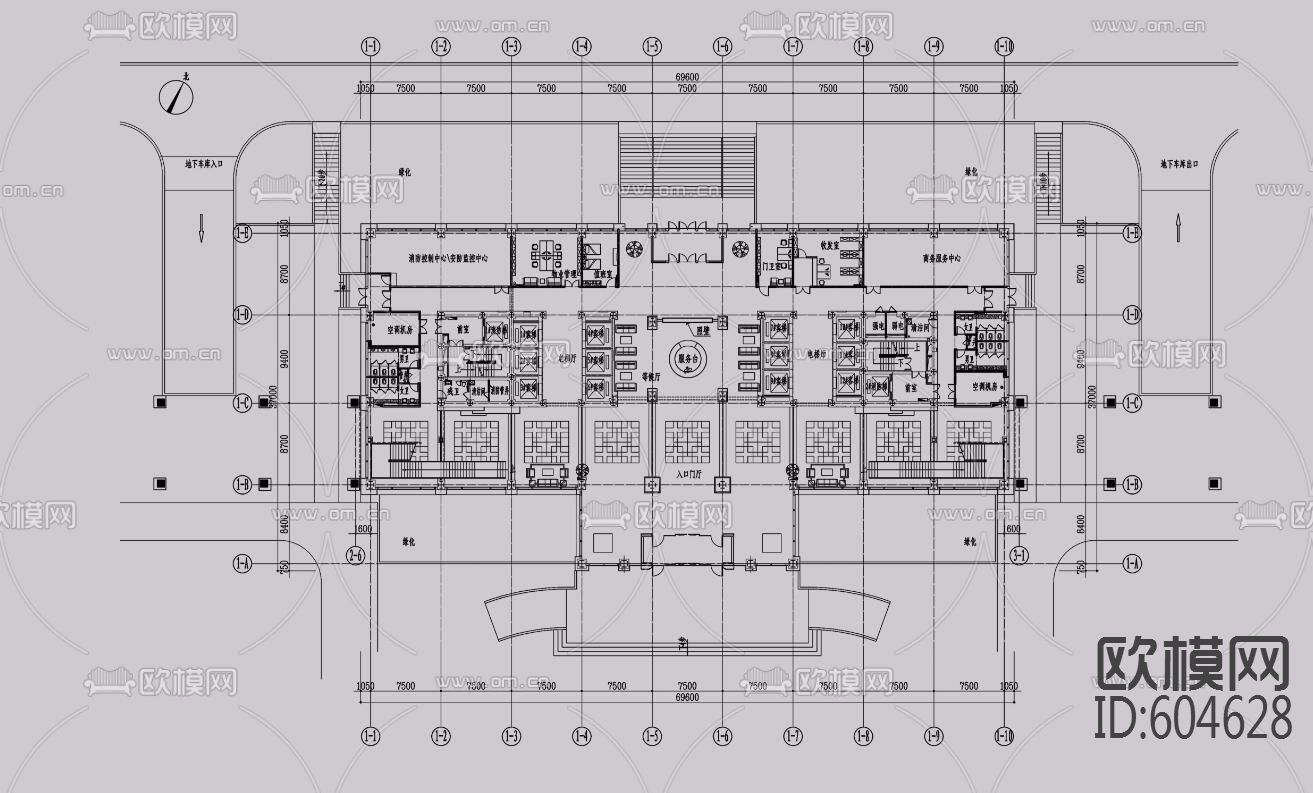 金螳螂--某国企驻点办公楼全套详细方案+效果图下载（渲染图1）