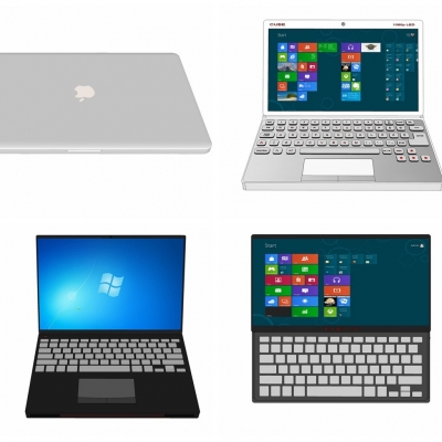  现代笔记本电脑su模型 